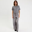 Gilet &agrave; d&eacute;tails de perles gris femme