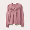 Blouse manches longues vieux rose femme