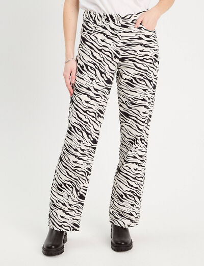 Pantalon large blanc femme