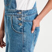 Salopette mom en jean denim stone femme
