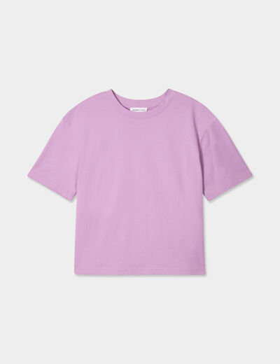 T-shirt manches courtes violet femme