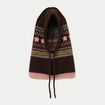 Cagoule marron fonc&eacute; femme