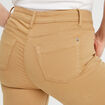 Jeans slim 5 poches camel femme