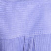Surchemise oversize col chemise en coton mauve femme