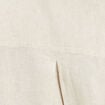Chemise droite contenant du lin beige femme