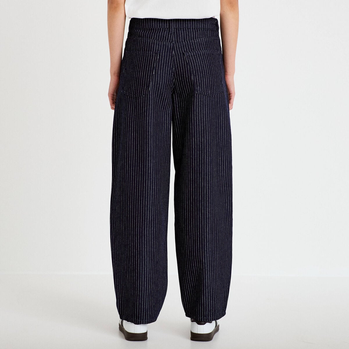 Jean mom denim brut femme