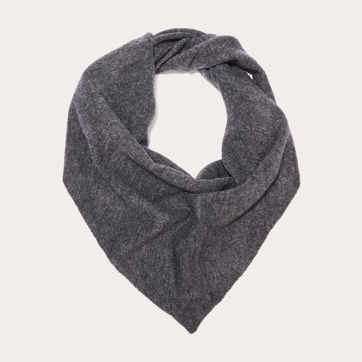 Foulard triangle gris foncé femme