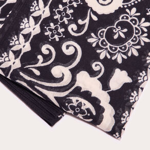 foulard carre noir femme Foulard carré noir femme