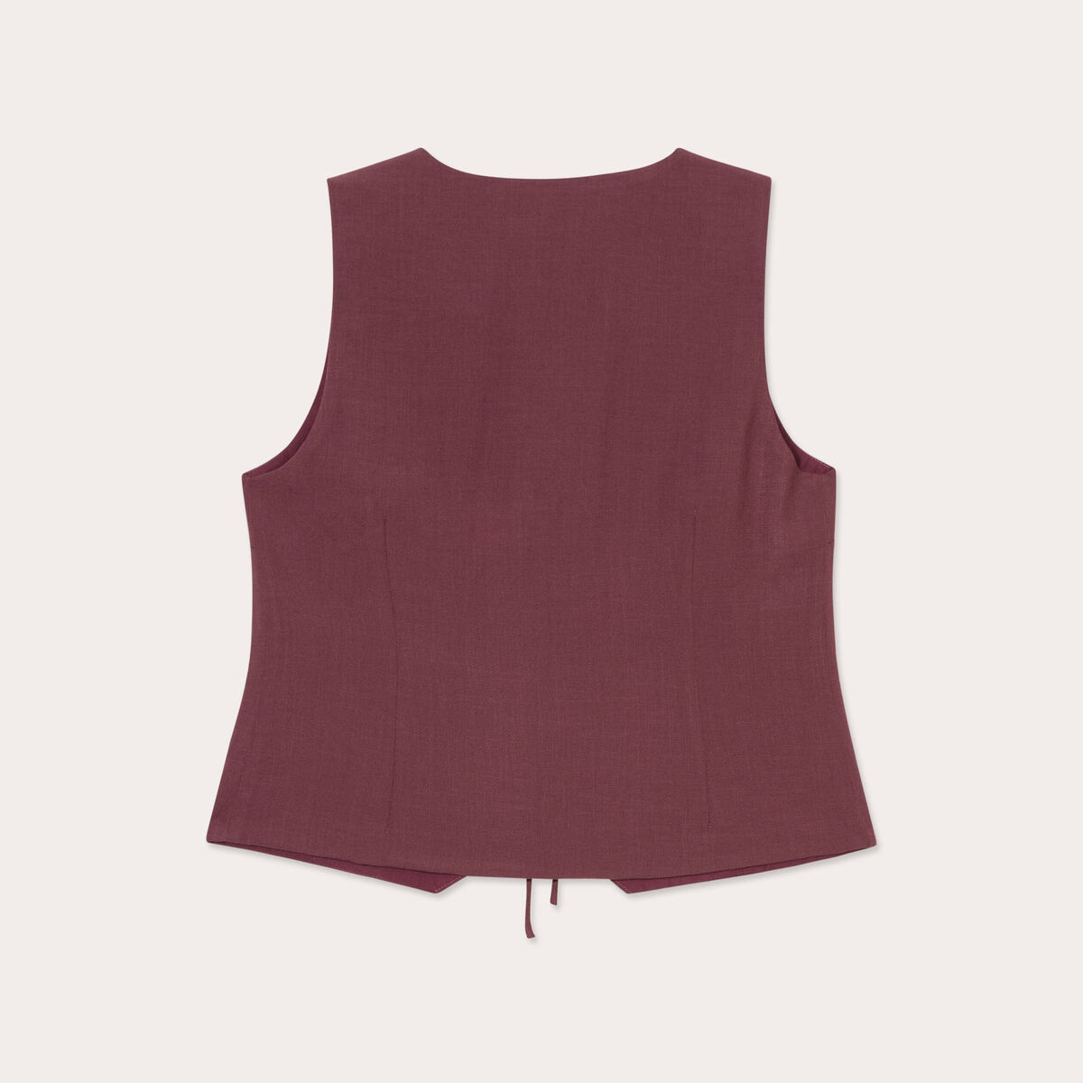 Gilet sans manches prune femme