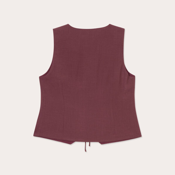 gilet sans manches prune femme Gilet sans manches prune femme