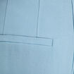 Pantalon large avec pinces bleu gris femme