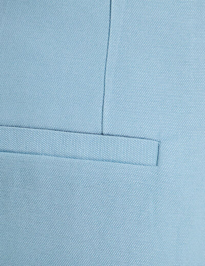Pantalon large avec pinces bleu gris femme