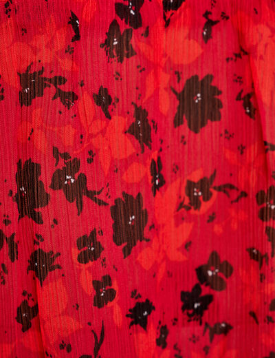 Blouse manches courtes rouge femme