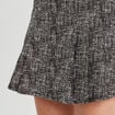Jupe-short droite noir femme