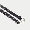 Ceinture large &agrave; d&eacute;tails clout&eacute;s noir femme