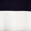 Polo manches longues col chemise bleu marine femme