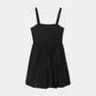 Robe évasée effet boule noir femme