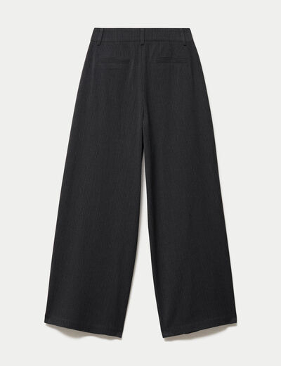 Pantalon bootcut taille haute gris fonc&eacute; femme