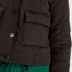 Veste matelassée courte noir femme