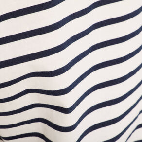 T-shirt oversize col en V bleu foncé femme