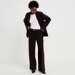 Pantalon bootcut taille standard noir femme