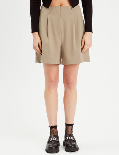 Short city regular vert kaki femme