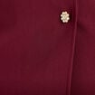 Jupe-short &eacute;vas&eacute;e taille haute bordeaux femme