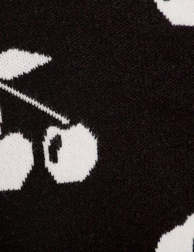 Pull manches longues noir femme