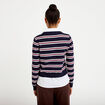 Pull 2-en-1 chemise bleu marine femme