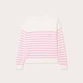Pull manches longues rose fushia femme
