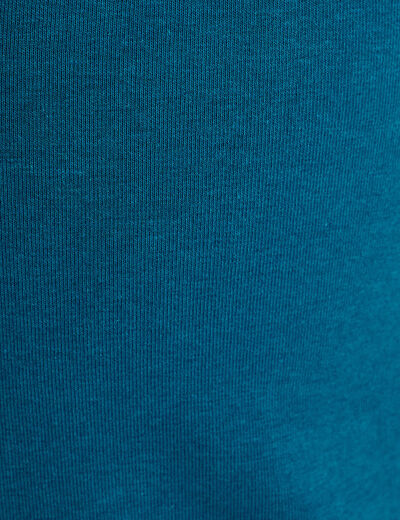 Débardeur liserés dentelle bleu canard femme