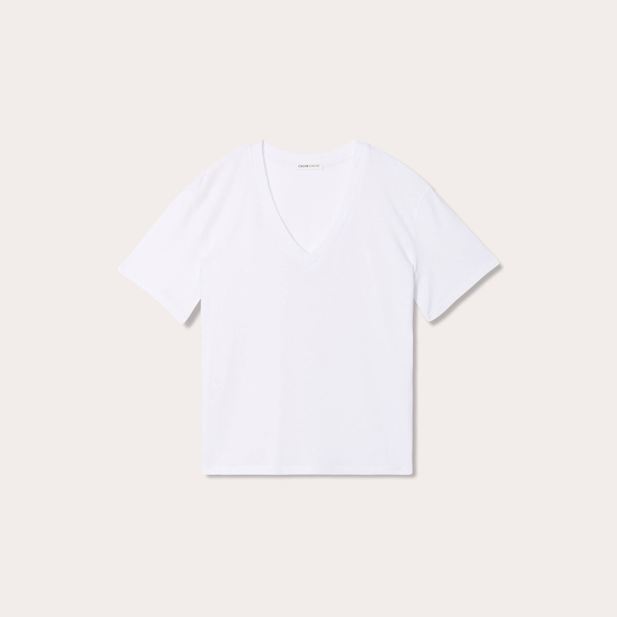 T-shirt manches courtes blanc femme