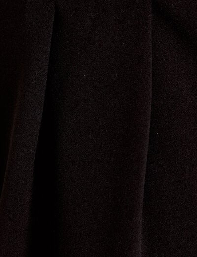 Pantalon large avec ceinture &agrave; bijou noir femme