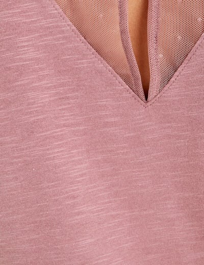 D&eacute;bardeur sans manches vieux rose femme