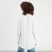 Chemise manches longues ecru femme