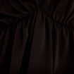 Blouse col claudine bas resserr&eacute; noir femme
