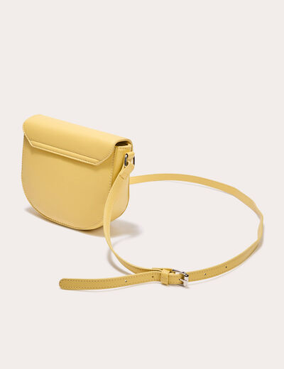 Sac besace jaune pastel femme