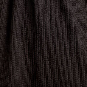 Robe droite broderie noir femme