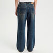 Jeans droit taille basse denim dirty femme