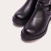 Bottines brides cloutées noir femme