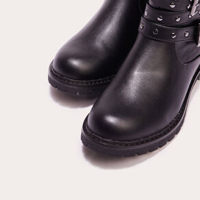 bottines brides cloutees noir femme Bottines brides cloutées noir femme