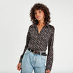 Chemise avec dentelle noir femme