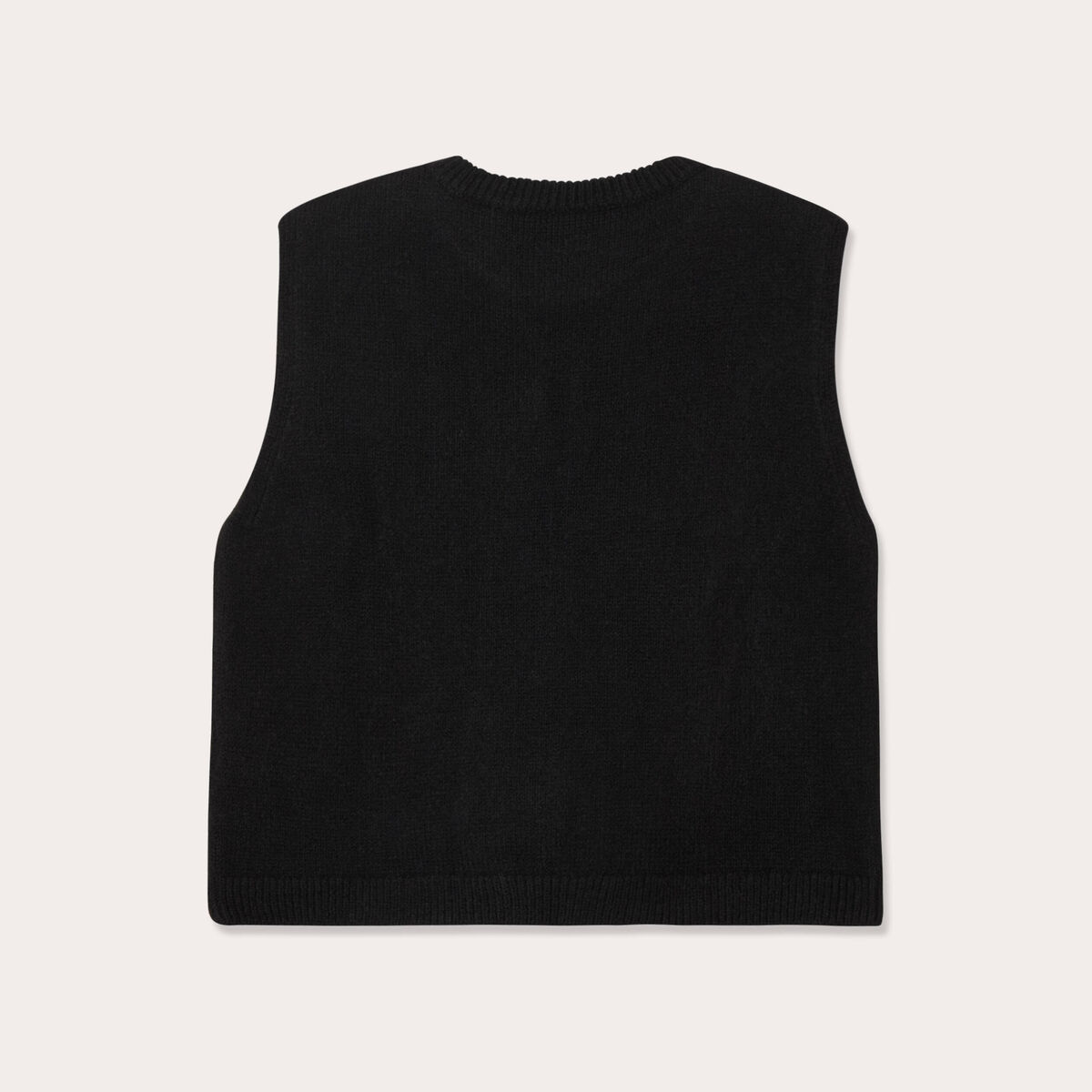 Gilet sans manches noué noir femme