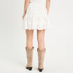 Jupe courte broderie anglaise blanc femme
