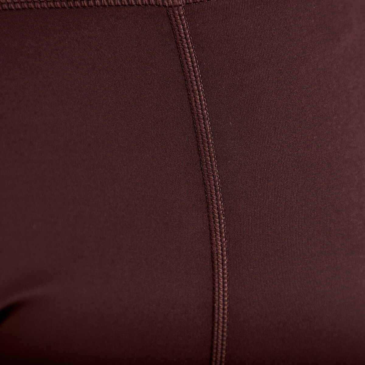 Leggings taille haute marron fonc&eacute; femme