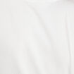 T-shirt manches courtes côtelé blanc femme