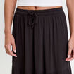 Jupe longue évasée noir femme