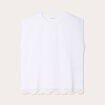 T-shirt sans manches blanc femme