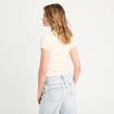 T -shirt manches courtes ecru femme
