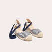 Espadrilles compensées bleu electrique femme